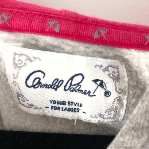 arnold palmer hoodie w hot pink details - Picture 3 of 9